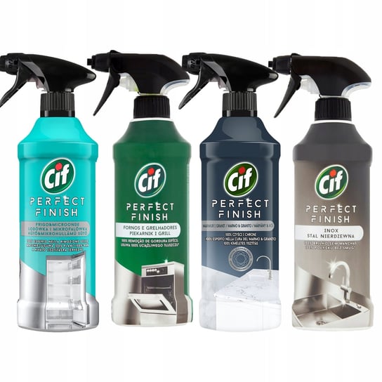 Cif Perfect Finish Spray MIX ZESTAW 4x435ml Unilever
