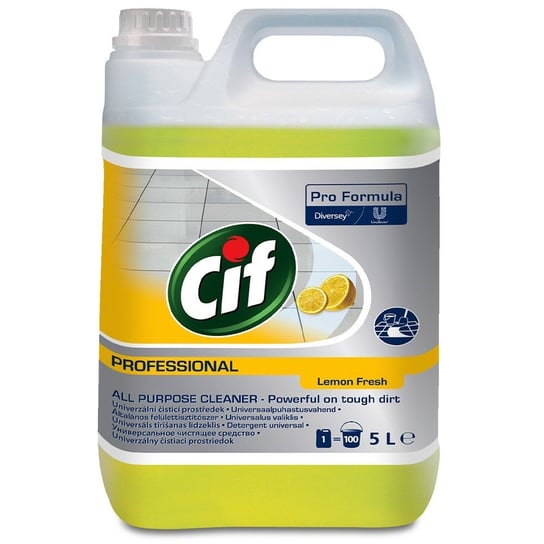 CIF Professional, Uniwersalny płyn czyszczący, Cytryna, 5l CIF
