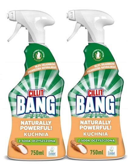 Cillit Bang Naturally Powerful Kuchnia 2 X 750Ml Spray Reckitt Benckiser