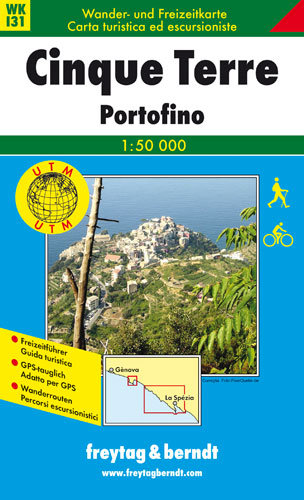 Cinque Terre Portofino. Mapa 1:50 000 Freytag & Berndt