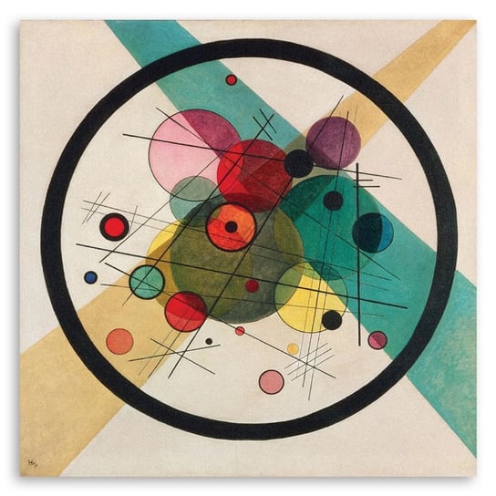 Circles In A Circle - Wassily Kandinsky 90x90 Legendarte
