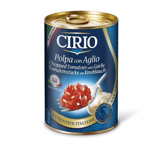 Cirio pomidory w kawalkach z czosnkiem 400g Cirio