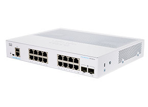 Cisco CBS350-16T-2G-EU łącza sieciowe Zarządzany L2/L3 Gigabit Ethernet (10/100/1000) Srebrny Cisco