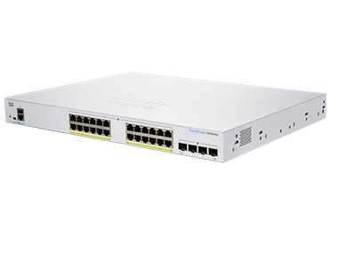 Cisco CBS350-24P-4X-EU łącza sieciowe Zarządzany L2/L3 Gigabit Ethernet (10/100/1000) Srebrny Cisco