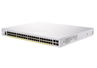 Cisco CBS350-48FP-4X-EU łącza sieciowe Zarządzany L2/L3 Gigabit Ethernet (10/100/1000) Srebrny Cisco