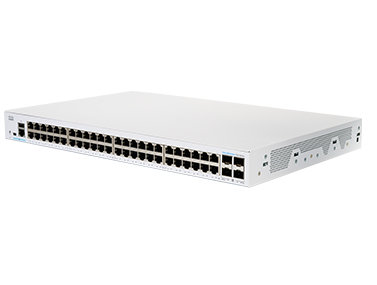 Cisco CBS350-48T-4G-EU łącza sieciowe Zarządzany L2/L3 Gigabit Ethernet (10/100/1000) Srebrny Cisco
