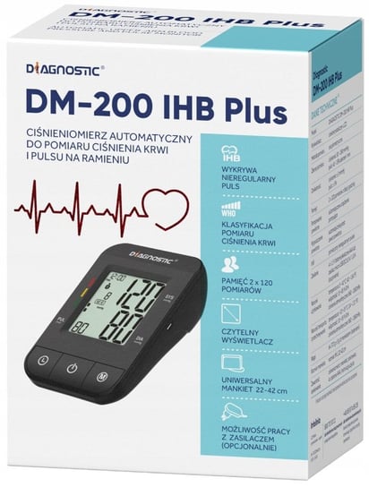 Ciśnieniomierz naramienny DM200 IHB PLUS +zasilacz Diagnostic