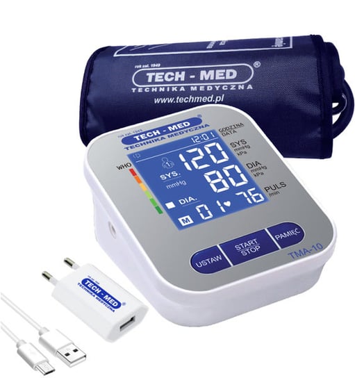 Ciśnieniomierz naramienny TECH-MED TMA-10 z zasilaczem Tech-Med