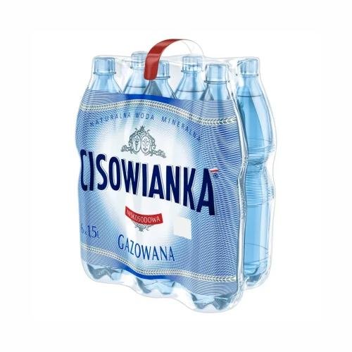 Cisowianka woda źródlana gazowana 6 x 1,5l Inna marka