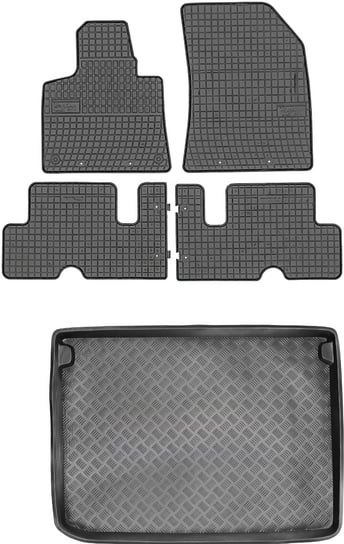 Citroen C4 Picasso II Minivan od 2013-2019r. Bagażnik MIX-PLAST 13036 + Dywaniki FROGUM 0648 Max-Dywanik