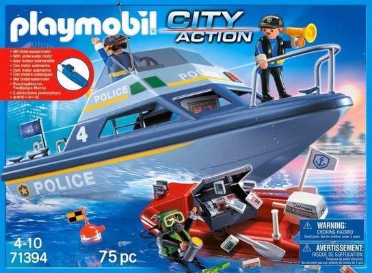 City Action 71394 Motorówka policyjna Playmobil