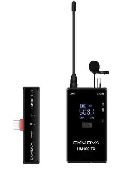 Ckmova, Um100 Kit3 - Pojedyńczy Bezprzewodowy Zestaw Z Mikrofonem Krawatowym Na Usb C CKMOVA