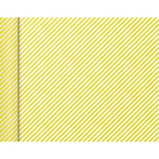 Clairefontaine, Papier  Pakowy Mini Rolki 5X0,35M Żółte Paski Clairefontaine