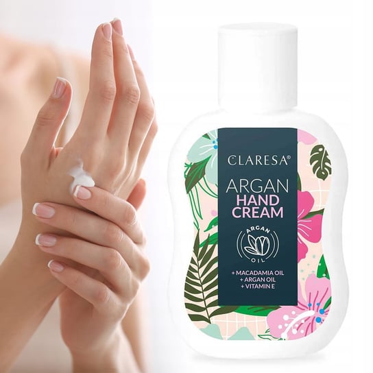 Claresa, Argan Hand Cream Nawilżający Krem Do Rąk I Dłoni, 100 Ml Claresa