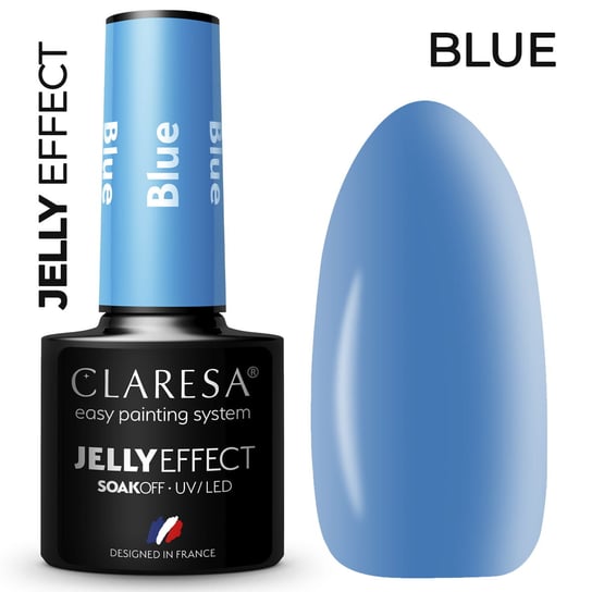Claresa jelly blue 5ml  kolorowy lakier hybrydowy Claresa