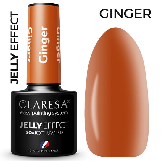Claresa jelly ginger 5ml  kolorowy lakier hybrydowy Claresa