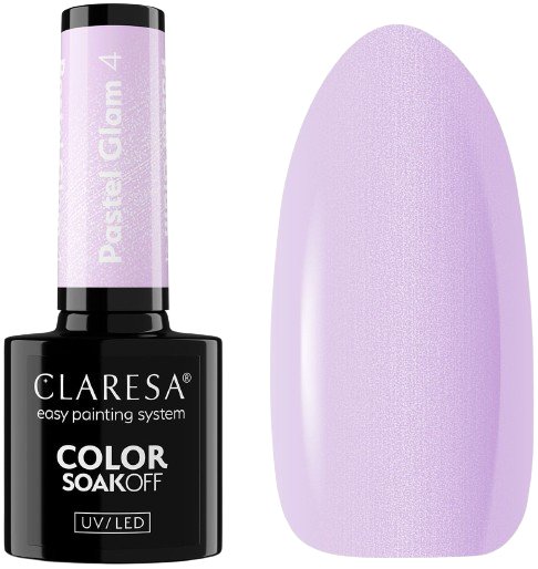 CLARESA LAKIER HYBRYDOWY PASTEL GLAM 4 - 5g, 4MASS Claresa