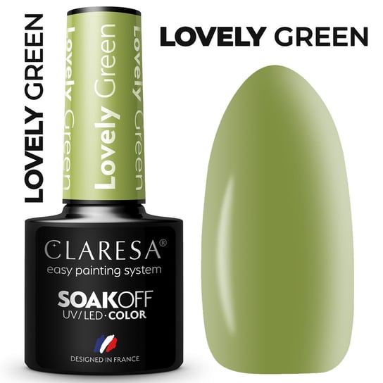 Claresa lovely green kolorowy lakier hybrydowy 5g Claresa