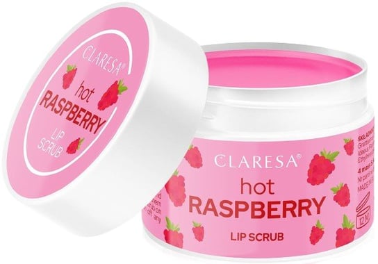 Claresa, Owocowy Peeling Do Ust, 01 Hot Raspberry, 15 g Claresa