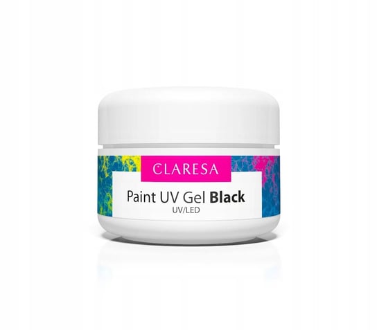 Claresa paint gel black 5ml żel do zdobień Claresa