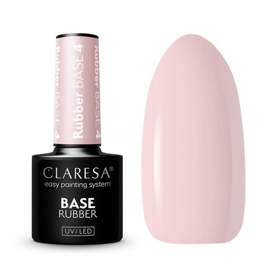 Claresa, Rubber Base, baza kauczukowa do paznokci 4, 5 ml Claresa