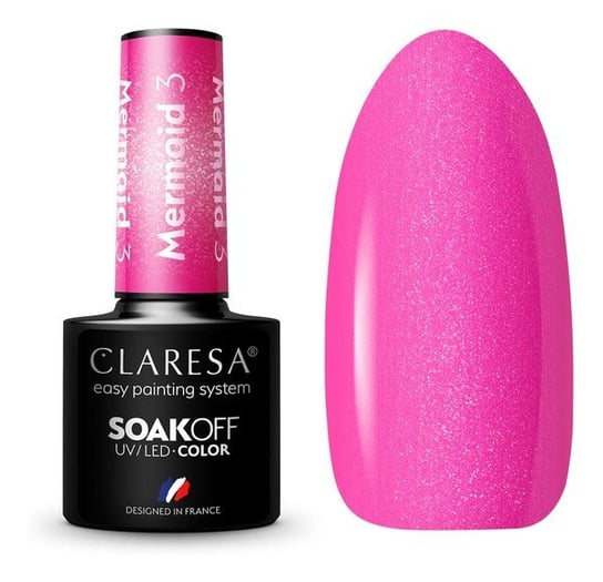 Claresa, Soak Off, Lakier hybrydowy Mermaid 3, 5 g Claresa