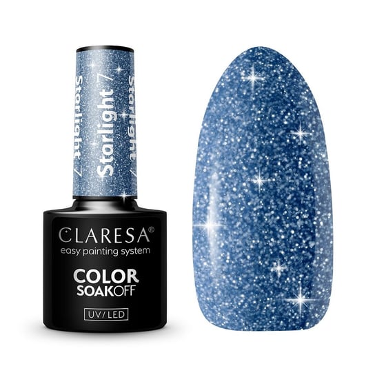 Claresa, Soak Off UV/LED Starlight, Lakier hybrydowy 7, 5g Claresa
