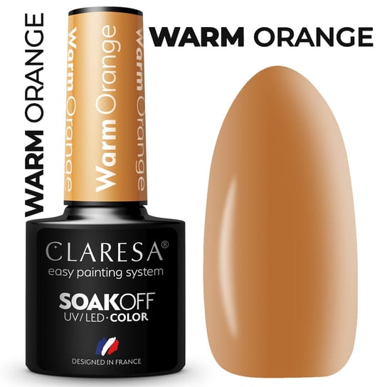 Claresa warm orange kolorowy lakier hybrydowy 5g Claresa