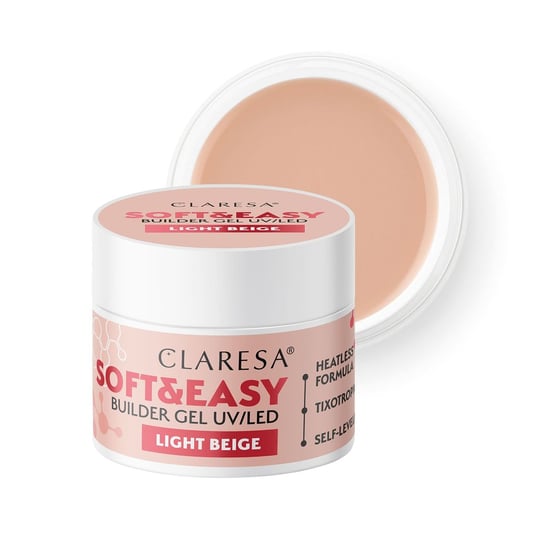Claresa Żel Budujący Do Paznokci Soft&Easy Light Beige 45 G Claresa