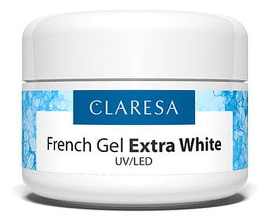 Claresa, żel french do paznokci UV/LED Extra White, 50 ml Claresa