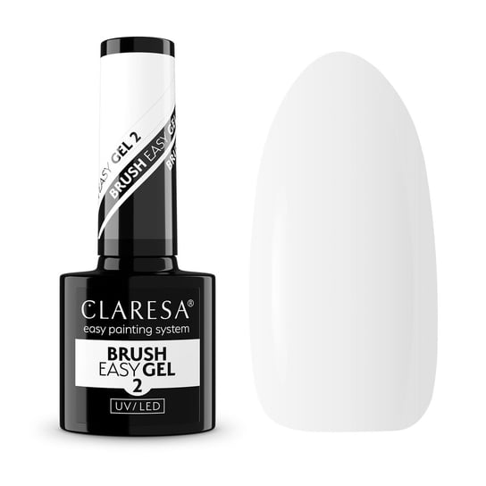 Claresa Żel w butelce do paznokci Brush Easy Gel 5g 2 mleczny Claresa