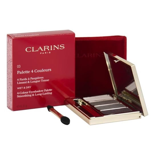 Clarins, 4-Colour Eye Palette, poczwórne cienie do powiek 03 Brown, 6,9 g Clarins