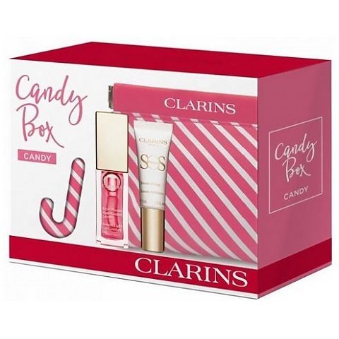 Clarins, Candy Box, zestaw kosmetyków, 2 szt. + kosmetyczka Clarins