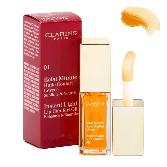 Clarins, Instant Light, upiększający olejek do ust 01 Honey, 7 ml Clarins
