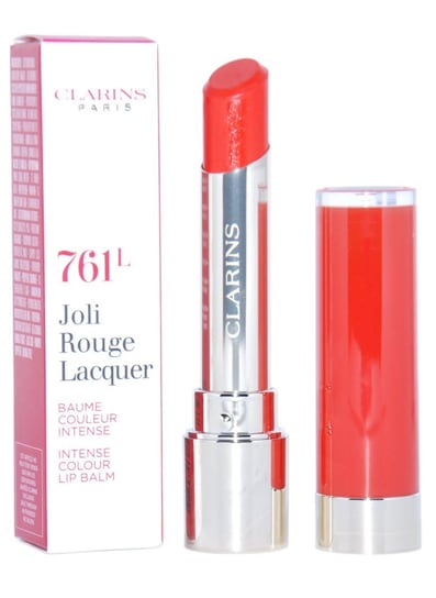 Clarins, Joli Rouge Lacquer, pomadka do ust 761L Spicy Chili, 3 g Clarins