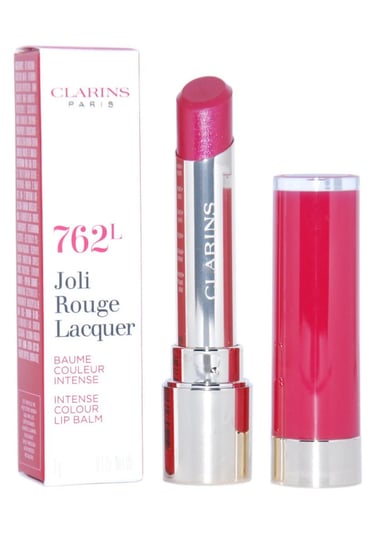 Clarins, Joli Rouge Lacquer, pomadka do ust 762L Pop Pink, 3 g Clarins