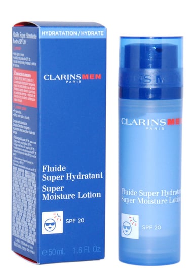 Clarins, Men Super Moisture Lotion, lotion nawilżający do twarzy, SPF 20, 50 ml Clarins