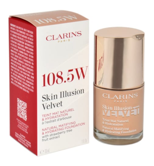 Clarins, Podkład Skin Illusion Velvet Foundation 108.5W, 30 ml Clarins