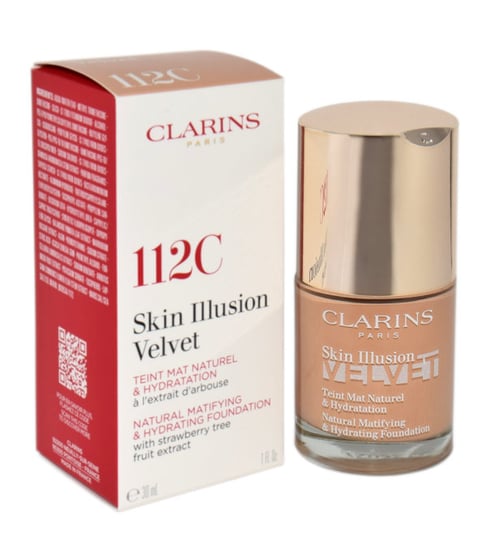 Clarins, Podkład Skin Illusion Velvet Foundation 112C, 30 ml Clarins