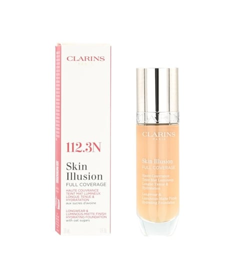 Clarins Skin Illusion Full Coverage Hydrating Foundation 112.3n, Podkład do twarzy, 30ml Clarins