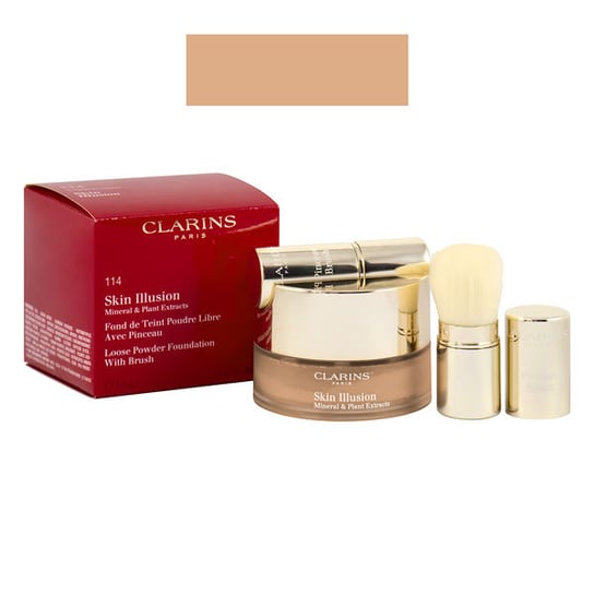Clarins, Skin Illusion, podkład do twarzy w pudrze 114 Cappuccino, 13 g Clarins