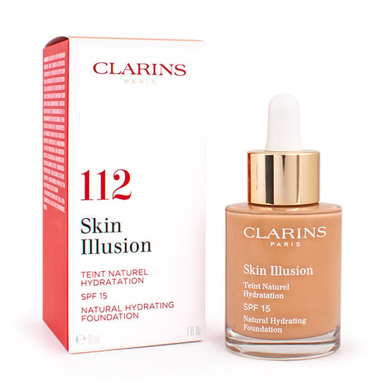 Clarins, Skin Illusion, podkład rozświetlający 112 Amber, SPF 15, 30 ml Clarins