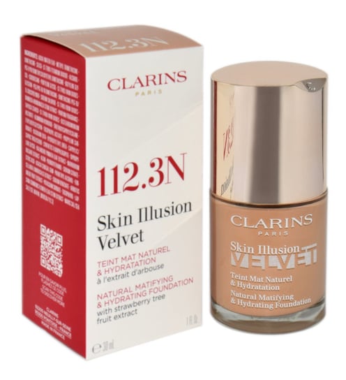 Clarins, Skin Illusion Velvet Foundation, Podkład do twarzy 112.3n, 30 ml Clarins