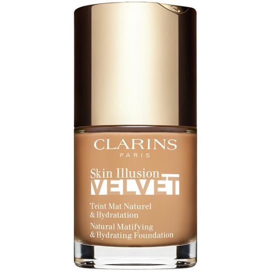 Clarins Skin Illusion Velvet podkład w płynie z matowym wykończeniem o działaniu odżywczym odcień 111N 30 ml Clarins