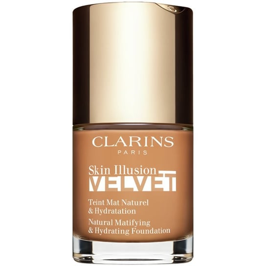 Clarins Skin Illusion Velvet podkład w płynie z matowym wykończeniem o działaniu odżywczym odcień 113C 30 ml Clarins