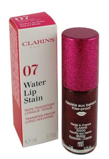 Clarins, Water Lip Stain, woda koloryzująca do ust 07 Violet Water, 7 ml Clarins