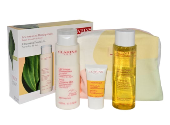 Clarins, zestaw prezentowy kosmetyków do pielęgnacji, 4 szt. Clarins