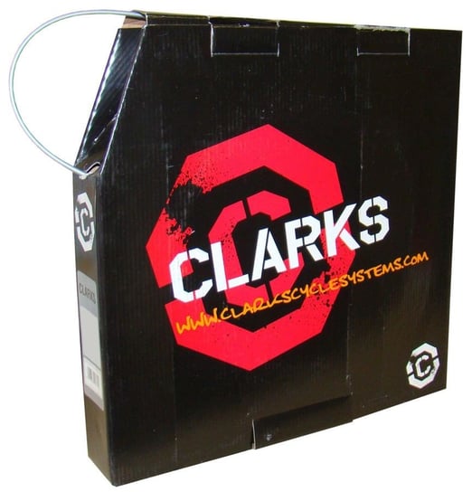 Clark's, Pancerz hamulca, 2P 5mm z teflonem, srebrny, rozmiar uniwersalny Clarks