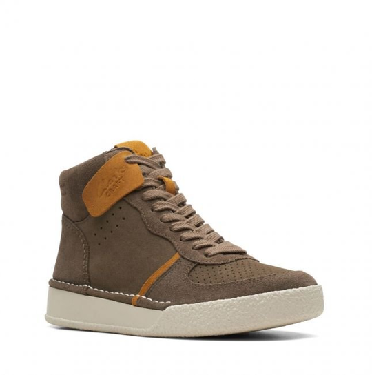 Clarks Craft Cup Mid [olive combi suede] - rozmiar 38 Clarks