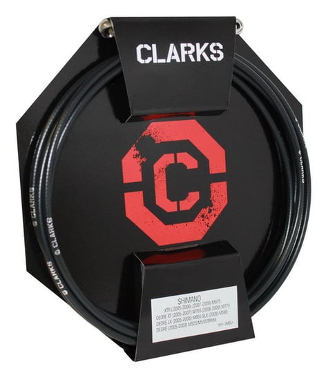 Clarks, Przewód hamulca hydraulicznego, Shimano P/T, czarny, 3000 mm Clarks